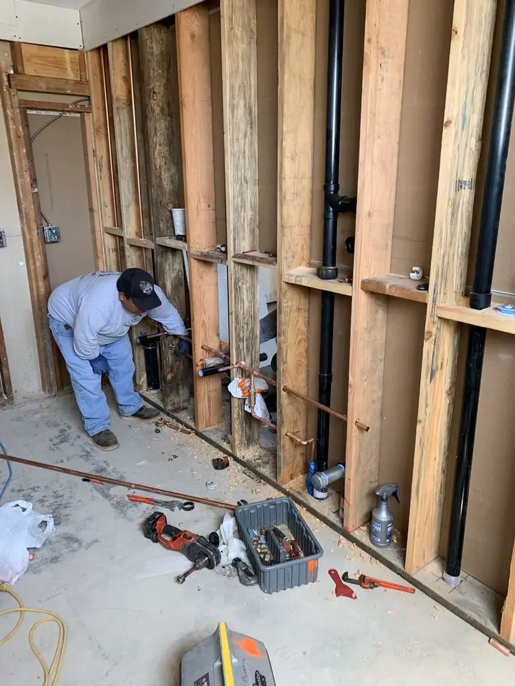 Commercial rough-in plumbing for Gas Line Repair in Powers Corner